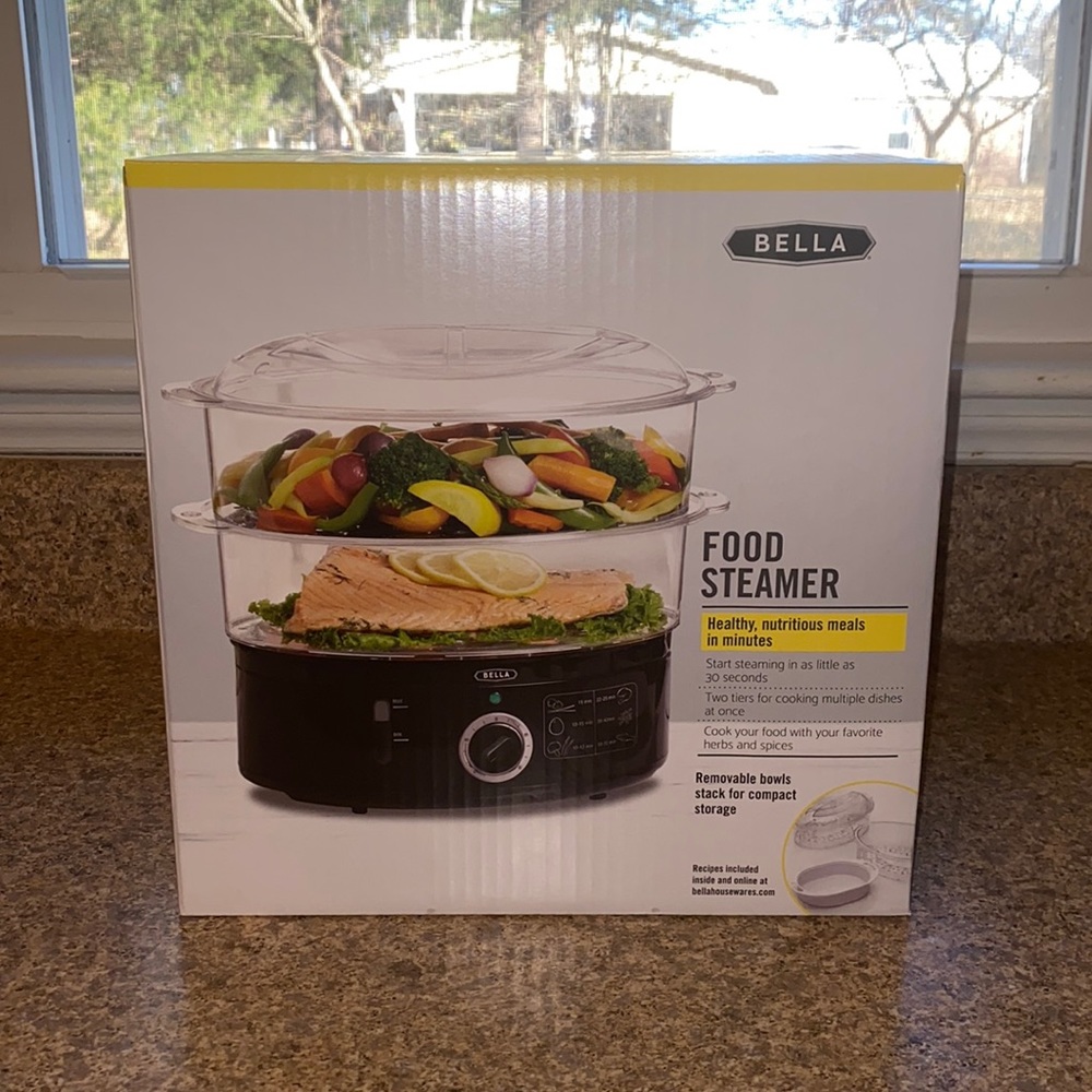 Bella two tier food steamer! Perfect for veggies, dumplings and fish.